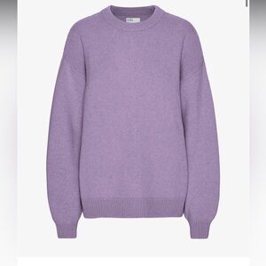 Colorful Standard Oversized Merino Wool Crew - purple Haze